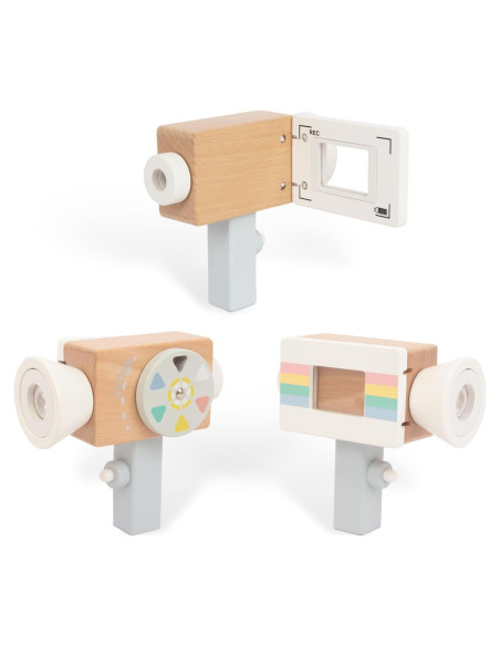 Cámara de Video de Madera para Niños WoodenEdu 13.2x5.6cm Cámara de Video de Madera para Niños WoodenEdu 13.2x5.6cm