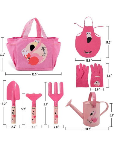 Juego de Jardinería para Niños Altdorff - 7 Piezas Rosa