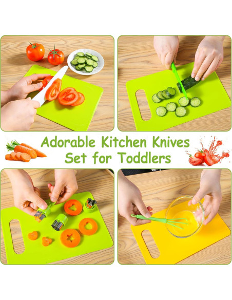 Juego de cuchillos para niños Hirger 46 piezas Montessori Juego de cuchillos para niños Hirger 46 piezas Montessori