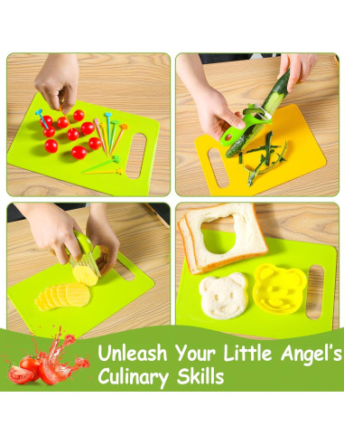 Juego de cuchillos para niños Hirger 46 piezas Montessori