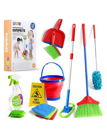 Juego de Limpieza para Niños Play22 12 Piezas - Juguete Educativo Juego de Limpieza para Niños Play22 12 Piezas - Juguete Educativo
