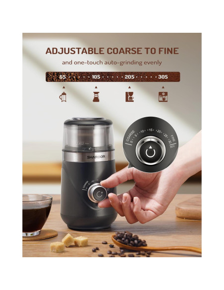Molino de Café Eléctrico SHARDOR CG638, Acero Inoxidable, 1.01 kg Molino de Café Eléctrico SHARDOR CG638, Acero Inoxidable, 1.01 kg