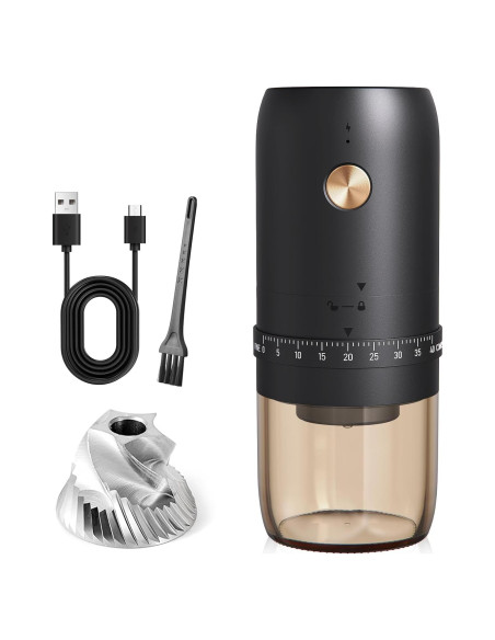 Molino de Café Eléctrico Portátil RealPero RPT-K-06 40 Niveles Molino de Café Eléctrico Portátil RealPero RPT-K-06 40 Niveles
