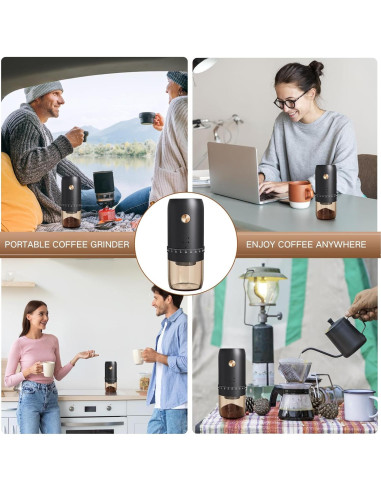 Molino de Café Eléctrico Portátil RealPero RPT-K-06 40 Niveles