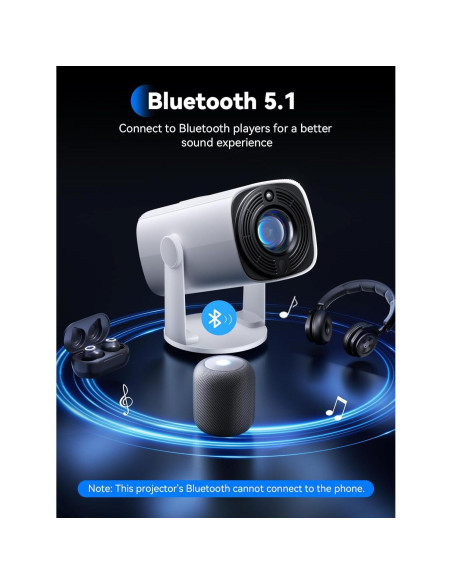 Mini Proyector SOOMFON SK1 1080P Bluetooth Portátil 0.59 kg Mini Proyector SOOMFON SK1 1080P Bluetooth Portátil 0.59 kg