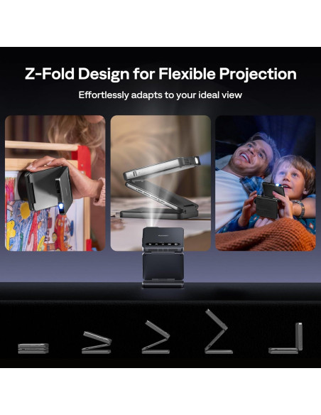 Proyector DLP Mini Aurzen ZIP 720P Portátil 5000mAh Gris Proyector DLP Mini Aurzen ZIP 720P Portátil 5000mAh Gris