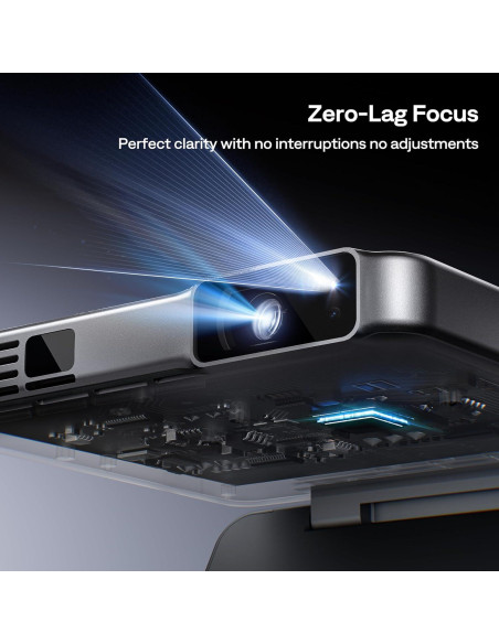 Proyector DLP Mini Aurzen ZIP 720P Portátil 5000mAh Gris Proyector DLP Mini Aurzen ZIP 720P Portátil 5000mAh Gris