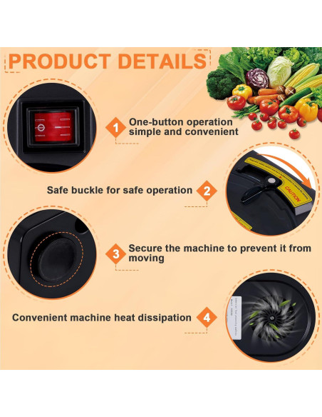 Cortador de Verduras Automático YMJOINMX 3 en 1 Acero Inoxidable Cortador de Verduras Automático YMJOINMX 3 en 1 Acero Inoxidable