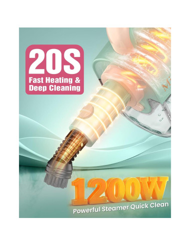 Limpiador de Mopa de Vapor MissSteam KS-7885 1200W 350ml