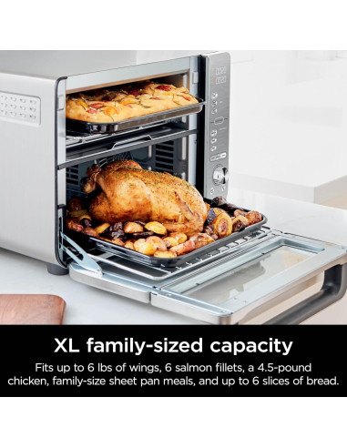 Horno de Encimera Ninja DCT651 XL 12-en-1 Acero Inoxidable