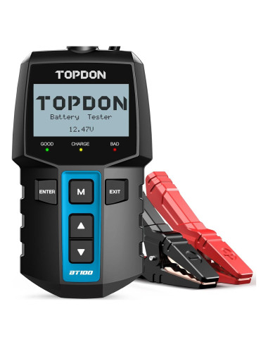 Probador de Batería TOPDON BT100 12V para Autos y Barcos