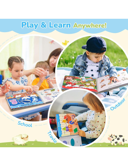 Libro Ocupado JoyCat para Preescolar 3-5 Años Actividades Educativas Libro Ocupado JoyCat para Preescolar 3-5 Años Actividades Educativas