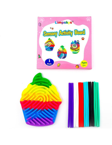Tablero Sensorial de Silicona Limpskys 19.6x17.8 cm 18 Cuerdas