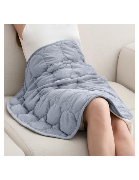 Manta con peso Wemore 3.2kg 61x74cm gris claro para adultos Manta con peso Wemore 3.2kg 61x74cm gris claro para adultos