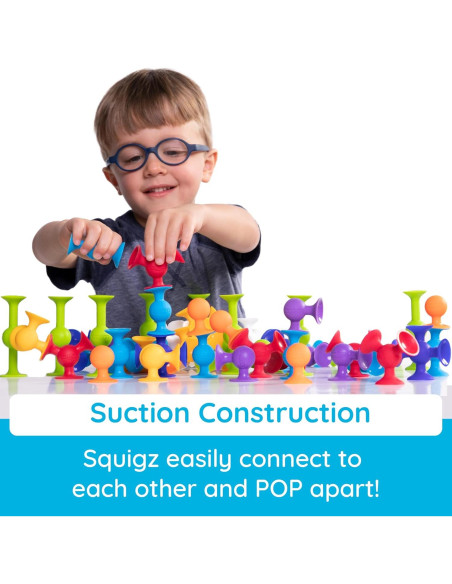 Conjunto de Inicio Squigz Fat Brain Toys 24 Piezas Juguetes Sensoriales Conjunto de Inicio Squigz Fat Brain Toys 24 Piezas Juguetes Sensoriales