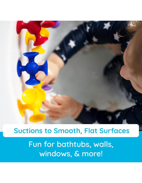 Conjunto de Inicio Squigz Fat Brain Toys 24 Piezas Juguetes Sensoriales Conjunto de Inicio Squigz Fat Brain Toys 24 Piezas Juguetes Sensoriales
