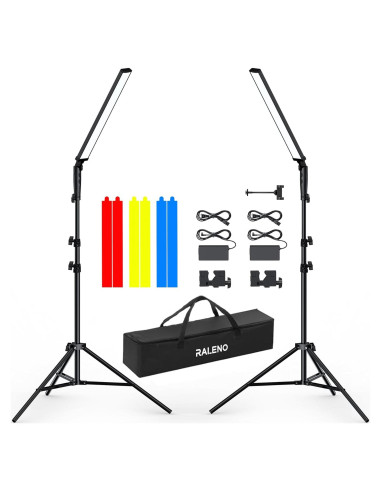 Kit de Iluminación RALENO LED 45W, Luz Continua Ajustable