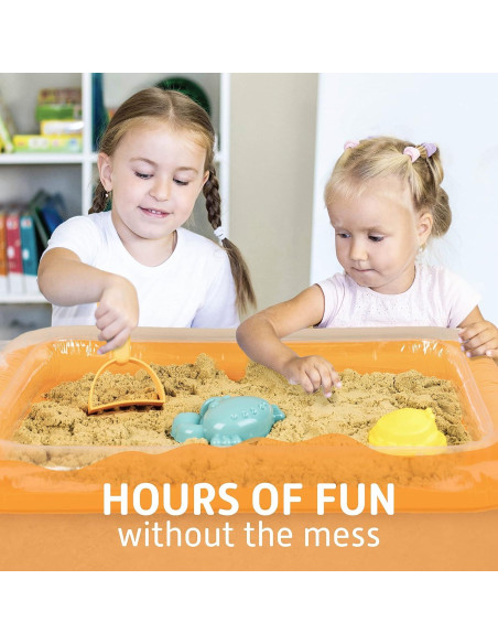 Bandeja Inflable Sensorial de Arena Naranja - Juguetes Táctiles Bandeja Inflable Sensorial de Arena Naranja - Juguetes Táctiles