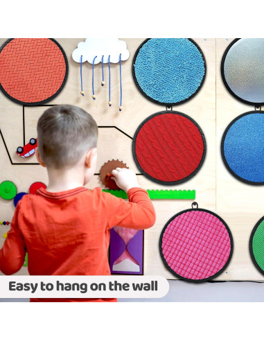 Juego de 16 Alfombrillas Sensoriales Keculf 21.1 cm para Niños