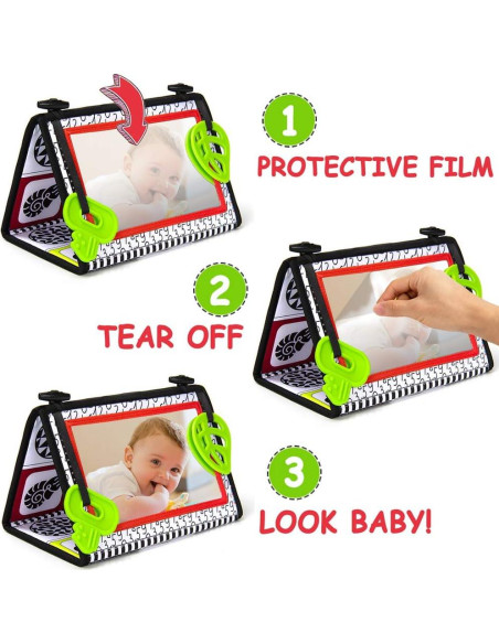 Espejo de Actividad TEYTOY para Bebés 0-6 Meses - Alto Contraste Espejo de Actividad TEYTOY para Bebés 0-6 Meses - Alto Contraste