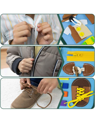 Tablero Ocupado Montessori Bonnyco para Niños 1-3 Años