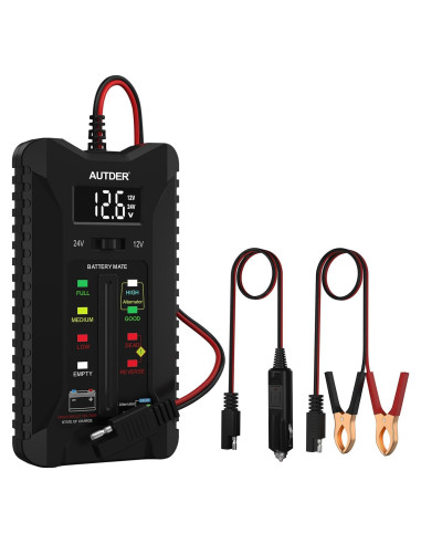 Probador de Batería AUTDER AD-808 12V/24V Pantalla LCD