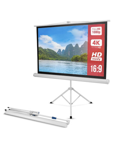 Pantalla de proyector portátil Pyle 50" con soporte - 4:3