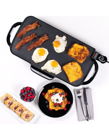 Plancha Eléctrica Presto 07061 56 cm Antiadherente con Mangos Desmontables