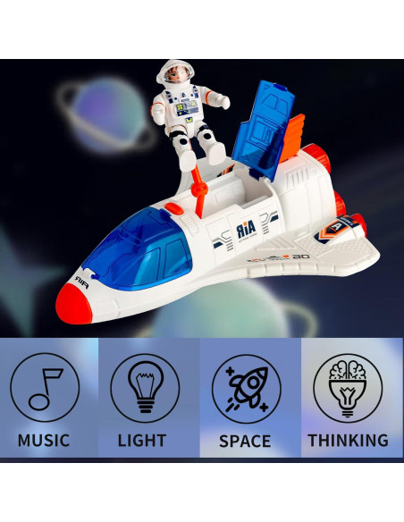 Juguete Transbordador Espacial Wbzle con Astronauta y Sonido Juguete Transbordador Espacial Wbzle con Astronauta y Sonido