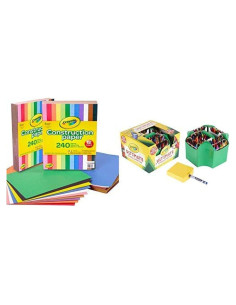 Juego de Crayones y Papel de Construcción Crayola 152 Pzs