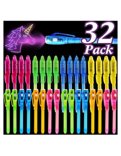 Bolígrafos Mágicos Invisibles iGeeKid 32 Paquete con Luz UV