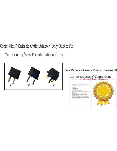 Adaptador AC/DC UpBright 29.4V para Razor Hovertrax 1.5 Adaptador AC/DC UpBright 29.4V para Razor Hovertrax 1.5