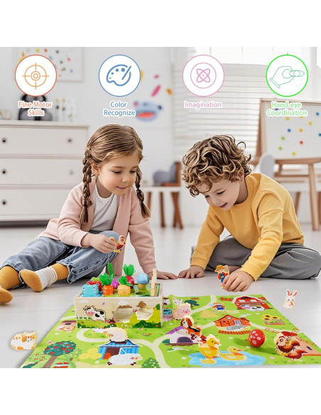 Juguetes Montessori de Madera KMTJT para Niños 1-2 Años Juguetes Montessori de Madera KMTJT para Niños 1-2 Años