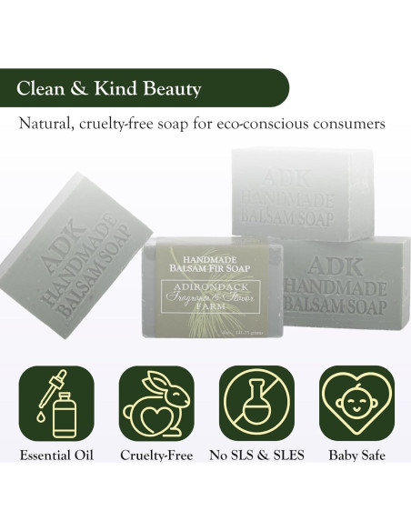 Jabón Natural Vegano ADK de Balsamo 113.4 g - Hidratante Piel Sensible Jabón Natural Vegano ADK de Balsamo 113.4 g - Hidratante Piel Sensible