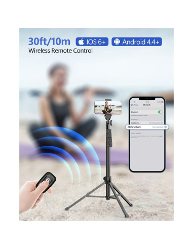 Soporte trípode EMART 62 cm ajustable para celular