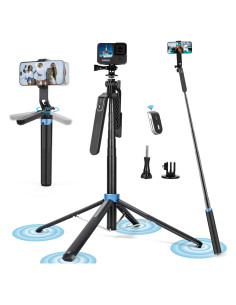 Trípode de Selfie Eocean 71" Alto con Control Remoto y Adaptador