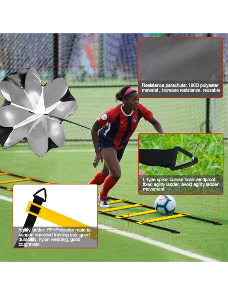 Juego de Entrenamiento de Agilidad Supvision 24 Piezas Juego de Entrenamiento de Agilidad Supvision 24 Piezas