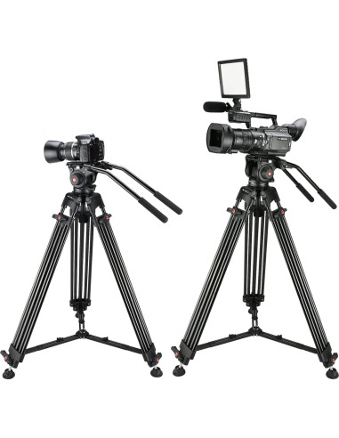 Trípode de Video MagicLine ML-710 Aluminio 180cm Cabeza Fluida
