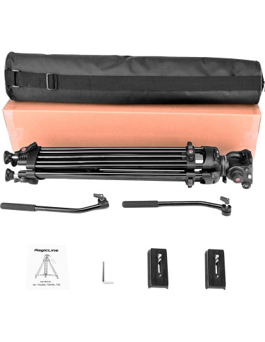 Trípode de Video MagicLine ML-710 Aluminio 180cm Cabeza Fluida