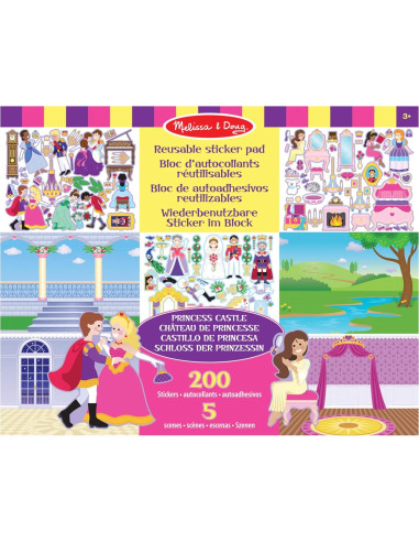 Set de Almohadillas de Pegatinas Reutilizables Melissa & Doug - 680 Piezas