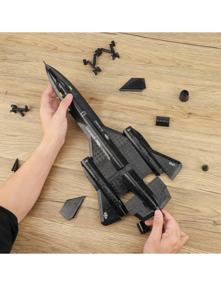 Set de Construcción Jet de Combate SR-71 TOY PLAYER 183 Piezas Set de Construcción Jet de Combate SR-71 TOY PLAYER 183 Piezas