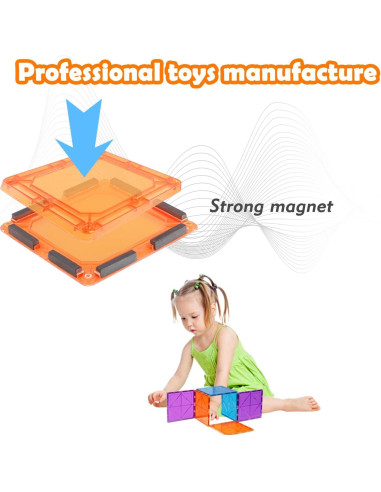 Bloques Magnéticos NEOFORMERS 96 Piezas para Niños 3-9 Años