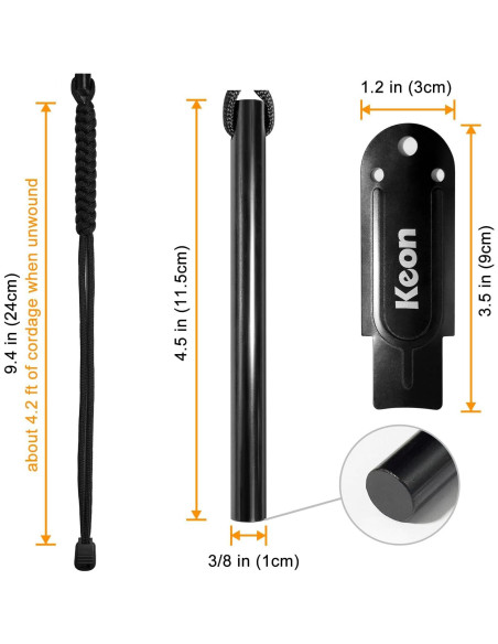 Iniciador de Fuego Keon Varilla de Ferro 11.5 cm con Paracord Iniciador de Fuego Keon Varilla de Ferro 11.5 cm con Paracord