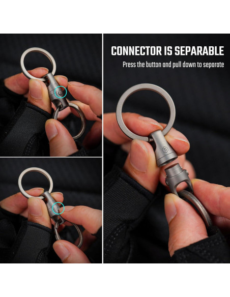 Llave Rápida de Titanio KeyUnity KA45 con Liberación Magnética Llave Rápida de Titanio KeyUnity KA45 con Liberación Magnética