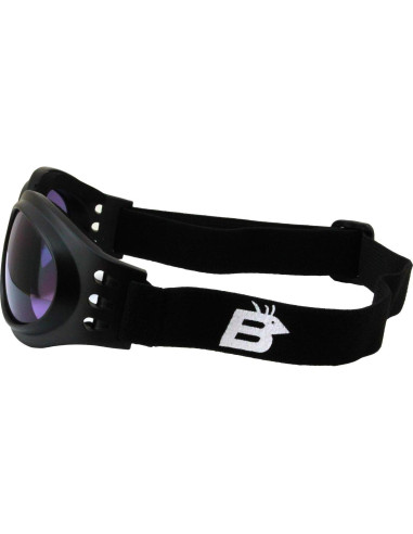 Gafas de Motocicleta Plegables Birdz con Lentes Ahumados y Morados