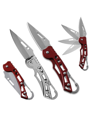 Cuchillos Plegables Hidoer 2 Pack 5.3'' Acero Inoxidable