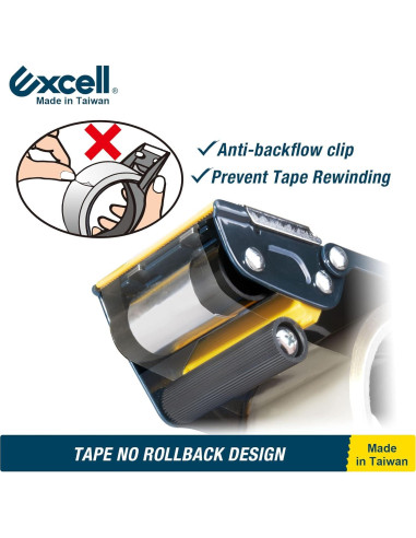 Dispensador de Cinta de Embalaje Excell ET-22686 5.08 cm Metal