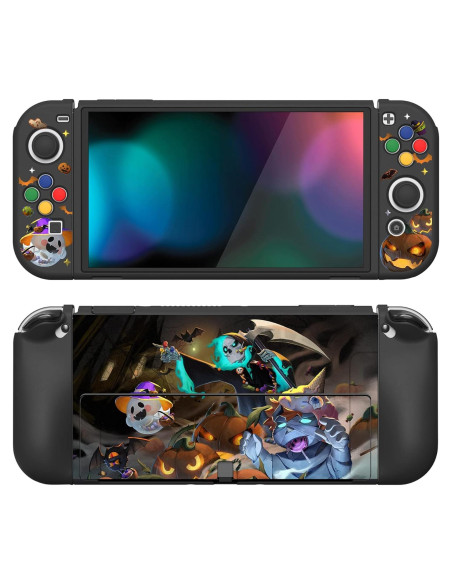 Funda Protectora PlayVital para Nintendo Switch OLED - Halloween Funda Protectora PlayVital para Nintendo Switch OLED - Halloween