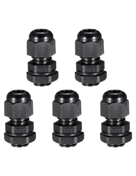 Conectores de Cable PG7 uxcell - 5 Piezas para 4-6.5mm Conectores de Cable PG7 uxcell - 5 Piezas para 4-6.5mm