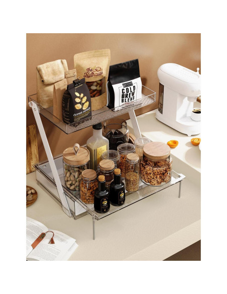 Organizador de Baño Neatora Acrílico Transparente 2 Niveles Organizador de Baño Neatora Acrílico Transparente 2 Niveles